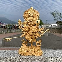 最高級 檜材 珍品 仏教工芸 木彫仏像 仏師手仕上げ品 烏枢瑟摩明王 71tAsa1bkML._AC_UL210_SR210,