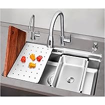 ステンレススチール シンクプロテクター シンク底用メタルシンクラック 71tB86OLIML._AC_UL210_SR210,