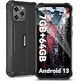 [2023 NEW Android 13]Blackview BV5300Pro simフリースマホ本体防水 7GB RAM 64GB ROM 1TB拡張可能 タフネススマホ 防水防塵耐衝撃6580mAh 13MP+8MP 6.1インチHD+大画面 