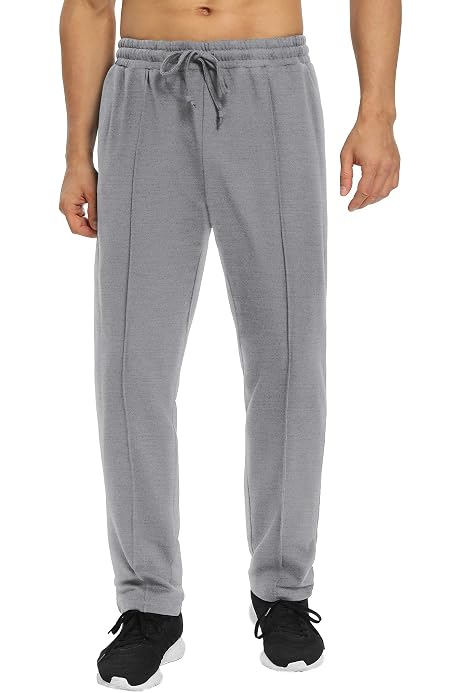 Open-Bottom Sweatpants with Pockets 