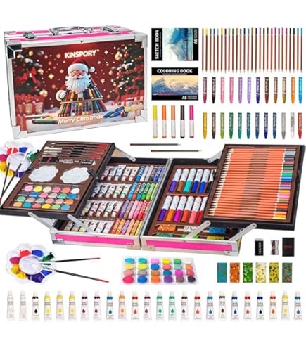 Amazon.co.jp: KINSPORY 290点 お絵描きセット 子供用 アートセット