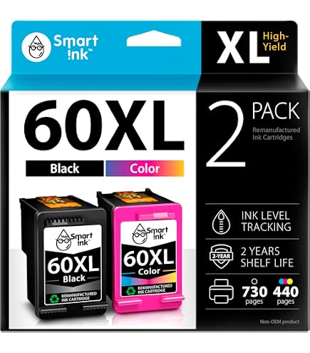 Amazon.co.jp: 60XLインクカートリッジ交換用 HP 60ブラックインク