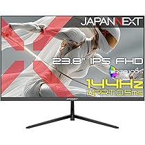 LG23.8インチ 1ms対応IPSパネル 144Hz ゲーミングモニター Amazon.co.jp: 【ECサイト限定】JAPANNEXT 23.8インチ IPSパネル搭載