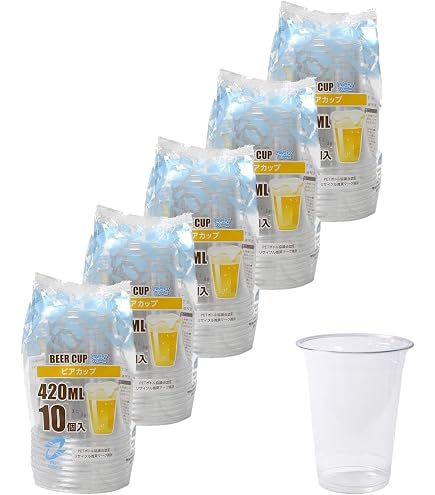 Amazon｜日本デキシー エコノウェア 使い捨て 透明 プラカップ 420ml 