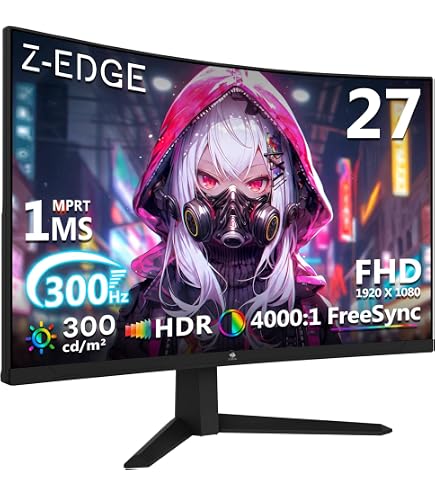 Amazon.co.jp: XUNDEFINED 27インチ 湾曲ゲーミングモニター 240Hz 1ms