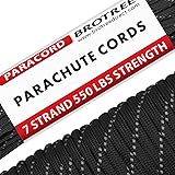Brotree パラコード 4mm 7芯 テント ロープ ガイロープ ミルスペック 耐荷重250kg アウトドア キャンプ サバイバル固定用 (30m / 50m)