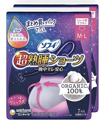 Amazon | ユニ・チャーム ソフィ 超熟睡ショーツ 涼肌 M-L 5枚