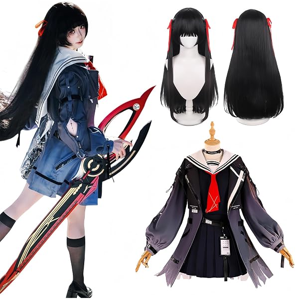 Amazon.co.jp: [yuanhuo] 鳴潮 千咲 コスプレ衣装+ウィッグ