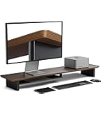 Amazon.co.jp: amesoba 木製 モニタースタンド 卓上 デスクシェルフ