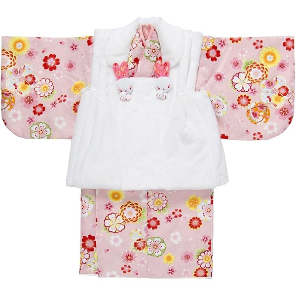 Amazon.co.jp: [京のみやび]女の子ベビー着物 被布コート 靴下 セット 