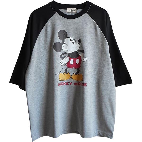 ディズニー ミッキー ラグラン 七分丈シャツ ロサンゼルス エンゼルス オブ アナハイム ミッキー レディース