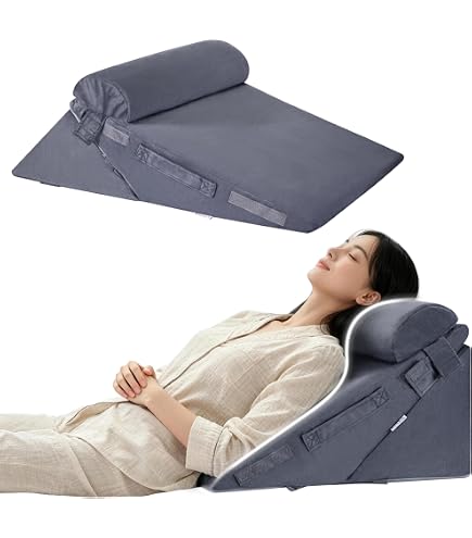 Amazon｜【3WAY多功能】三角クッション 高反発メモリーフォーム