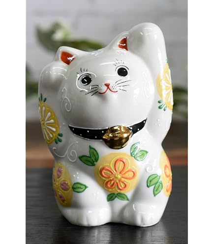 Amazon.co.jp: 九谷焼 仲良し猫 3.8号 紫金釉彩 JAPAN KUTANI : ホーム