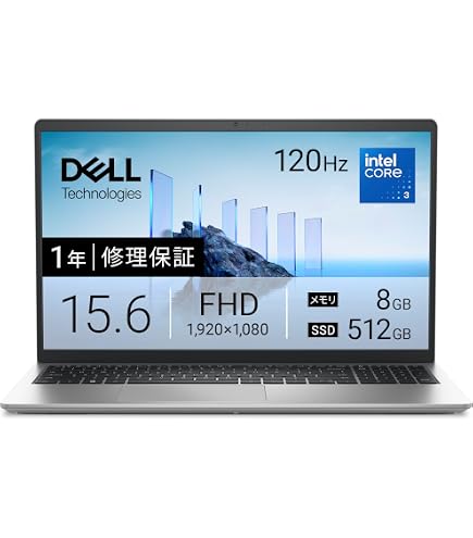 HP 15.6インチフルHDノートパソコン 第10世代Intel Core i5 8GBメモリ
