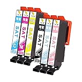 【稲妻トナー】SAT-6CL(BK/C/M/Y/LC/LM) 6色セット サツマイモ(さつまいも) インク 互換 インクカートリッジ SAT 【純正品併用/大容量タイプ/残量表示/個包装】対応機種: EP-712A 713A 714A 715A 716A 812A 813A 814A 815A 816A