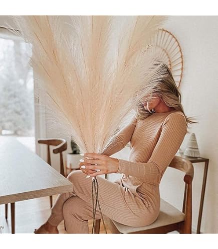 Amazon.co.jp: 人工的な葦の草、人工的な乾燥した葦の草の花瓶の注入口