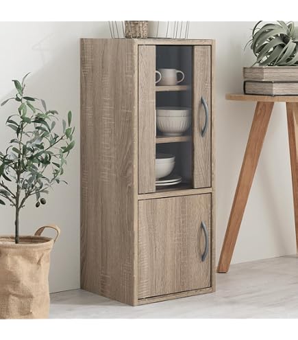 Amazon｜キッチンラック 食器棚 スリム 幅32cm 高さ120cm ミドルタイプ