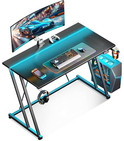 YeTom l字デスク 幅100.5cm パソコンデスク 机 pcデスク モニタ Amazon | YeTom l字デスク 机 ゲーミングデスク パソコンデスク モニタ