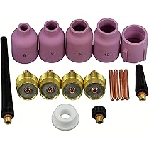Amazon | RIVERWELD 17個 TIG大口径ガスレンズコレットボディ