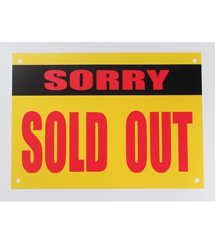 Amazon | 売り切れ SOLD OUT 卓上プレート 折りたたみ式 プラカード