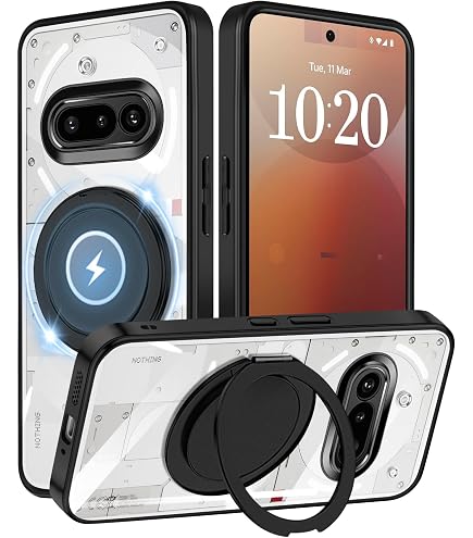 Amazon.co.jp: 対応 Nothing Phone 3a ケース リング付き 透明 