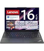 Lenovo ThinkPad E16 Gen 1 ノートパソコン 16インチ AMD Ryzen 5 7430U
