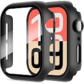 Diruite for Apple Watch Series 6/5/4/SE3/SE2/SE 40mm保護ケース(2個)アップルウォッチ40mmカバー硬質PC一体型保護カバー(ブラック+ブラック)