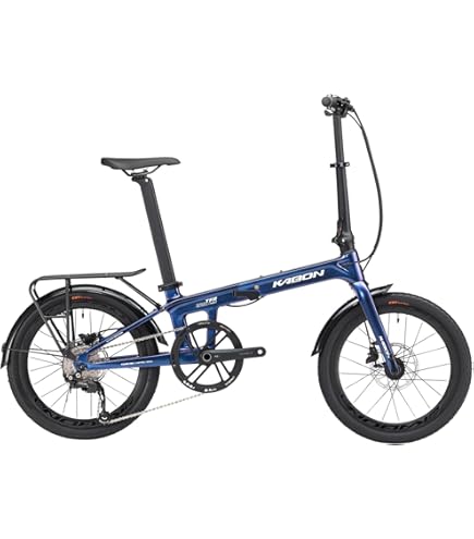 Amazon | KABON フルカーボン折りたたみ自転車、軽量 20 インチ