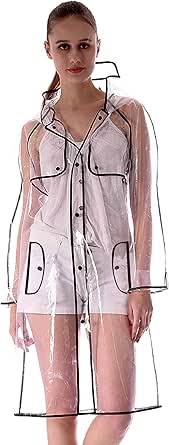 Amazon レインコート クリア 透明 レディース おしゃれ 雨具 男女兼用 レインウェア フィットネス トレーニング ジャケット 通販