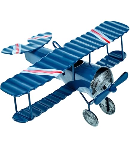 Amazon.co.jp: 復古翼飛行機模型飛行機を古いブリキ書斎アクセサリー