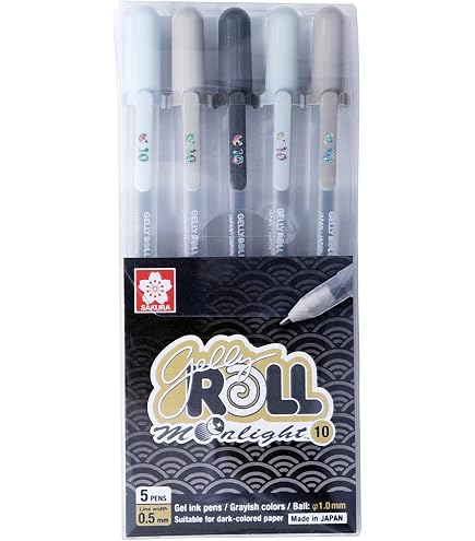 SAKURA Gel-Tinten-Kugelschreiber Gelly Rolle Schwarz – Glattes Schreiben, Japanische Qualität