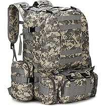 Amazon.co.jp: [liuwei] 50Lタクティカルバックパック、4 in 1