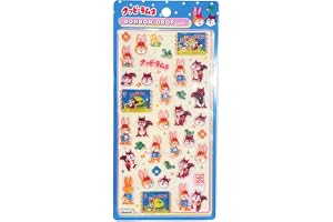ジェイズプランニング ボンボンドロップシール クッピーラムネ 立体シール デコレーションシール お菓子キャラクター ステッカー 台紙サイズH20×W9.5cm BDS004