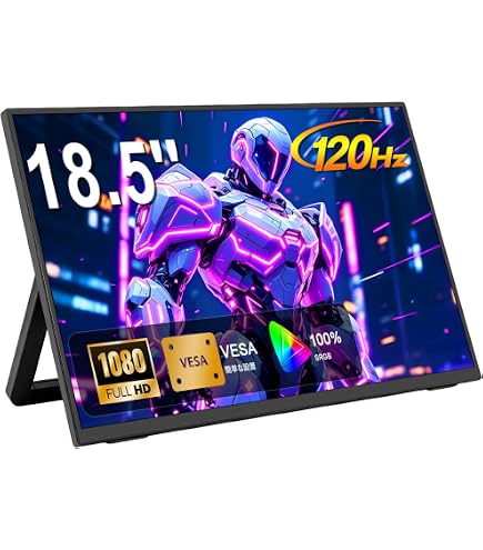 Amazon.co.jp: UWH18.5インチ大画面モバイルモニター120Hz 1920x1080