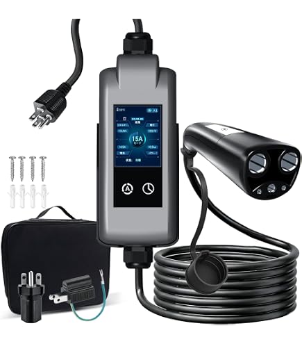 Amazon | Ecogenix レベル1 テスラ充電器 12A EV充電器 Tesla用 110V
