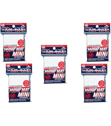 Amazon | [White] KMC Card Barrier Hyper Mat Mini Sleeves 60pcs   5