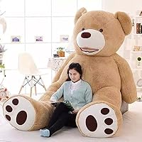 ぬいぐるみ 特大 くま/テディベア 可愛い熊 動物 大きい くまぬいぐるみ/熊縫い包み/クマ抱き枕/お祝い/ふわふわぬいぐるみ (2m) (画像通り)