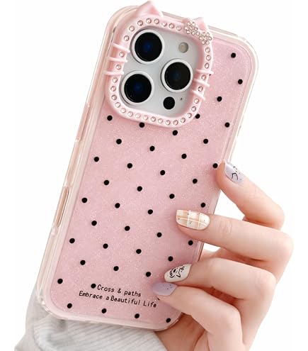 Amazon.co.jp: ピンク リボン コケット スマホケース iPhone 17 用