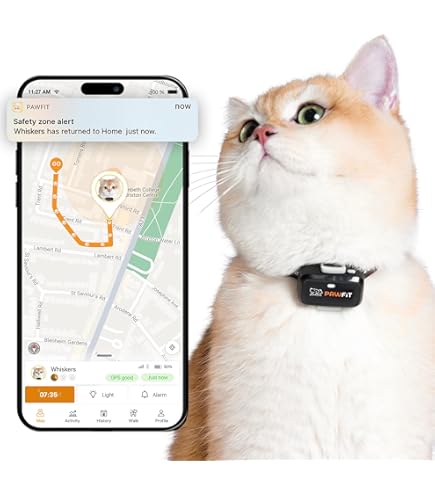 Amazon.co.jp: Pawfit Lite 猫用 4g GPSトラッカー | 超小型 (<18g