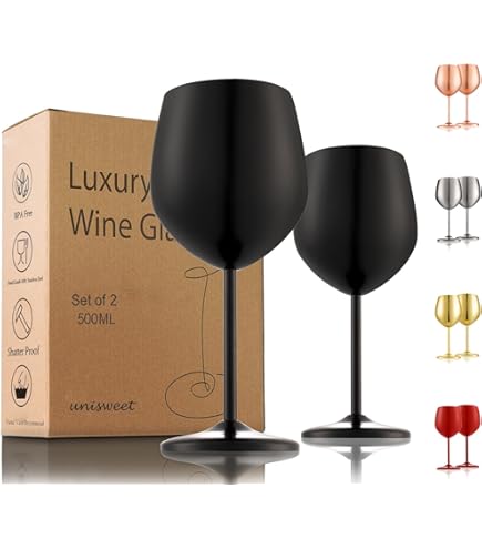 NEWPORT Stemware Collection, Premium Vacuum Insulated Stainless Steel Sparkling Wine Champagne Flute Crystal Thin Glass Unbreakable Drinks Stay Cold N - View #8