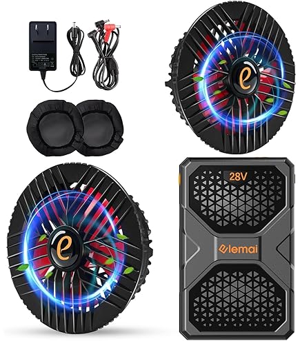 28V バッテリーファンセット　新品 Amazon.co.jp: NEWモデル 28V超超高電圧出力 30000mAh大容量