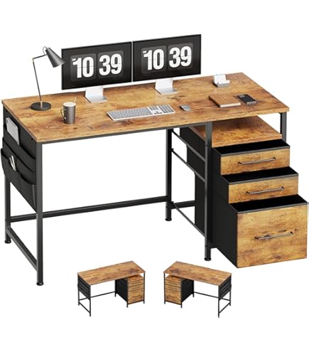 Amazon.co.jp: クロシオ フェイバーデスク90 ブラウン 93103 デスク