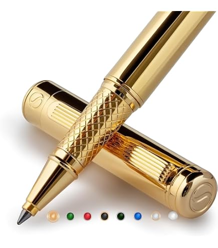 Amazon | Scriveiner ローラーボールペン 最高級 24金 仕上げ