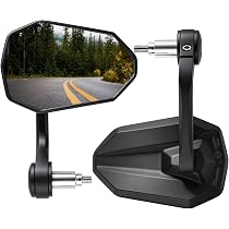 Amazon.co.jp: Evermotor バーエンドミラー バイクミラー 360度回転