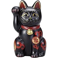 古色吉祥維新猫 黒 [15cm ] 【招き猫】 | 料亭 旅館 和食器 飲食店 おしゃれ 食器 業務用