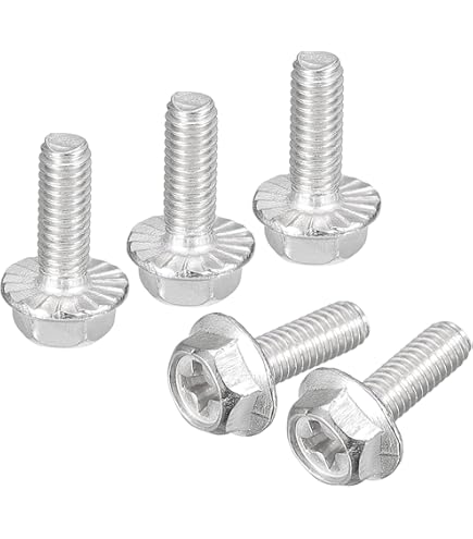 Amazon | uxcell 六角頭フランジボルト M5x12 mm 304ステンレス