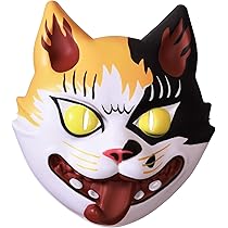 Amazon.co.jp: クリアストーン(Clearstone) 和風お面 化け猫 ユニ