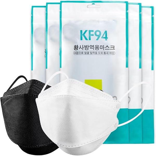 Kn95 Masks Made In USA INT [ 30 Pack ] KF94 Mask, Certified, Black TS ...