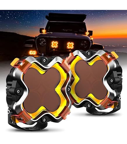 Amazon | 4連ルーフランプ 作業灯 オフロードライト オフ車 四駆