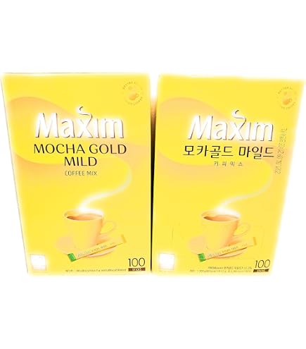 Amazon.co.jp: 韓国でコーヒー【Maxim Coffee Mix モカゴール】(100袋